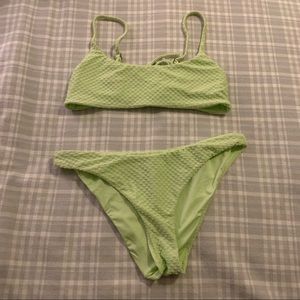 O’Neill light lime mint green bikini